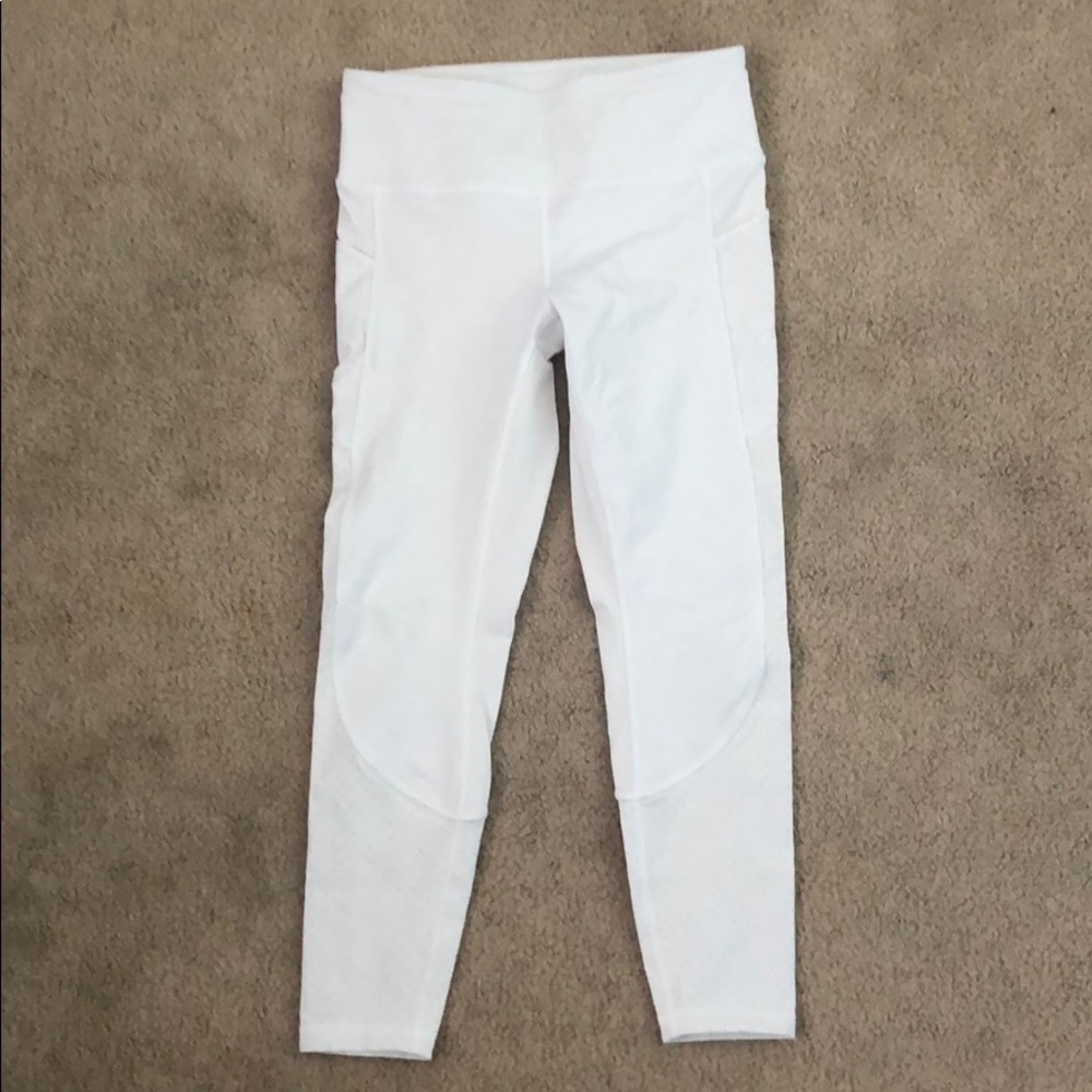 White lululemon leggings size 8